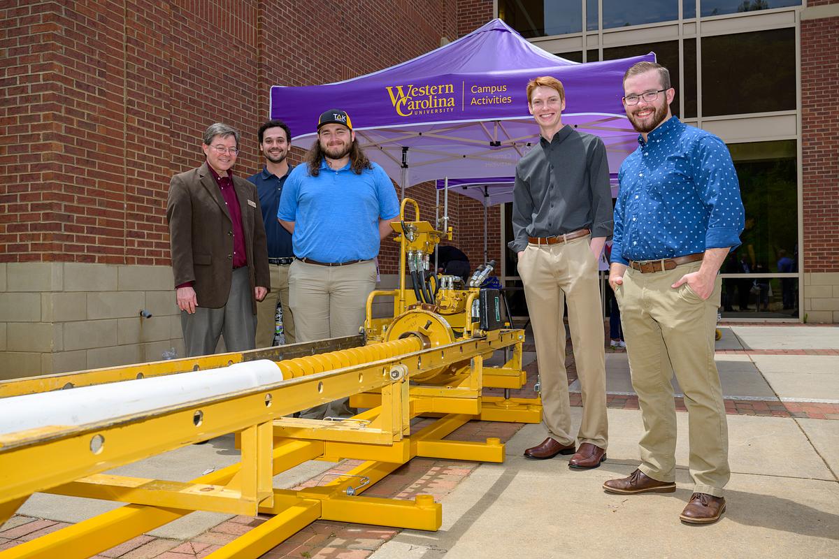 WCU Engineering students present a capstone engineering project