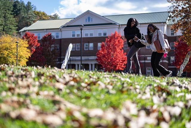 Students on campus