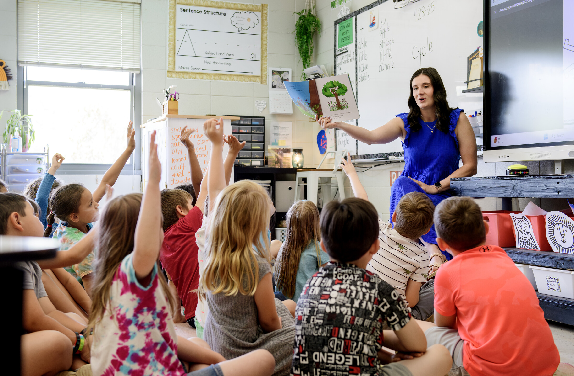 teacher in classroom with students