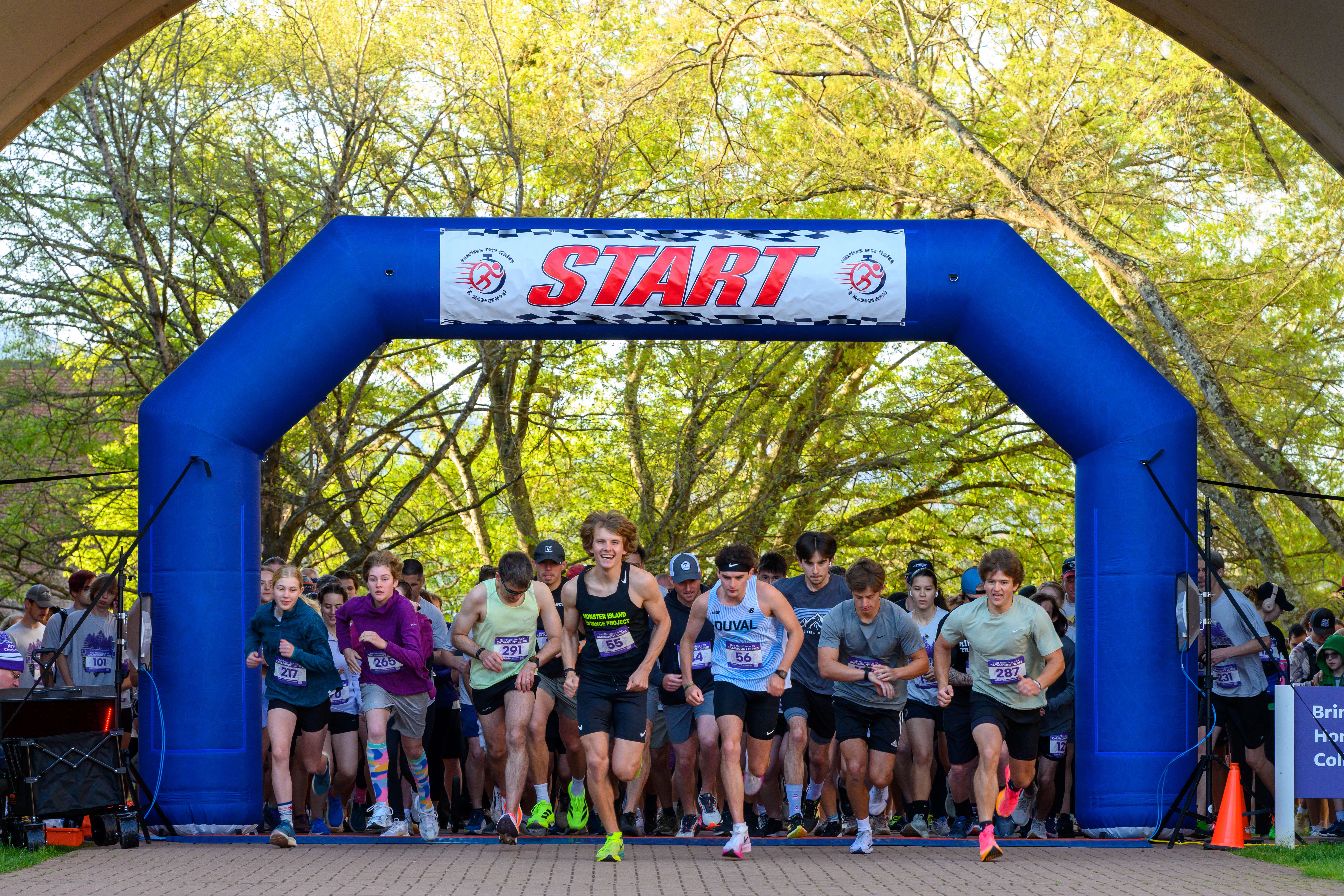 Runners at the Catamount Climb