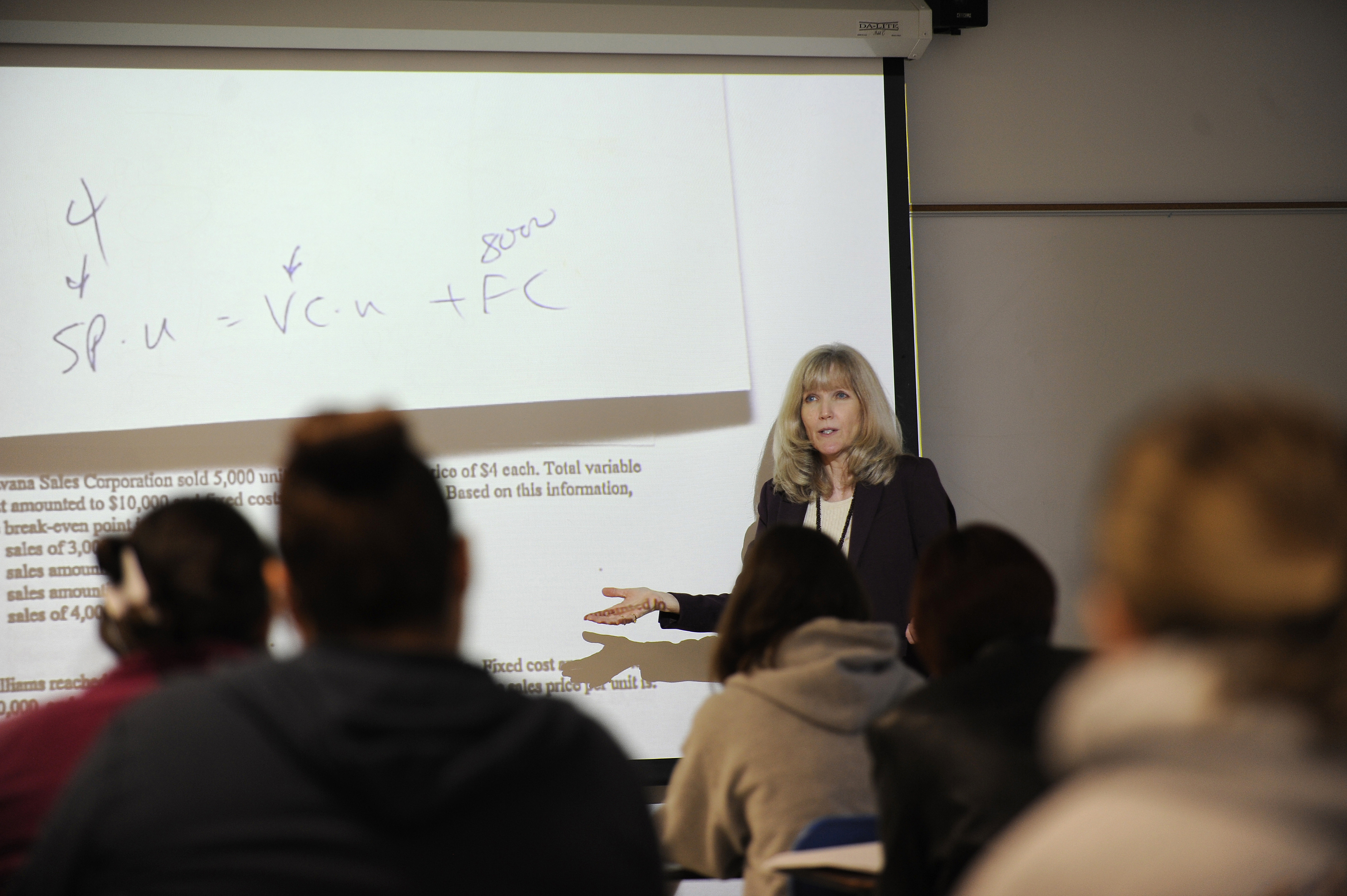 professor giving a lecture