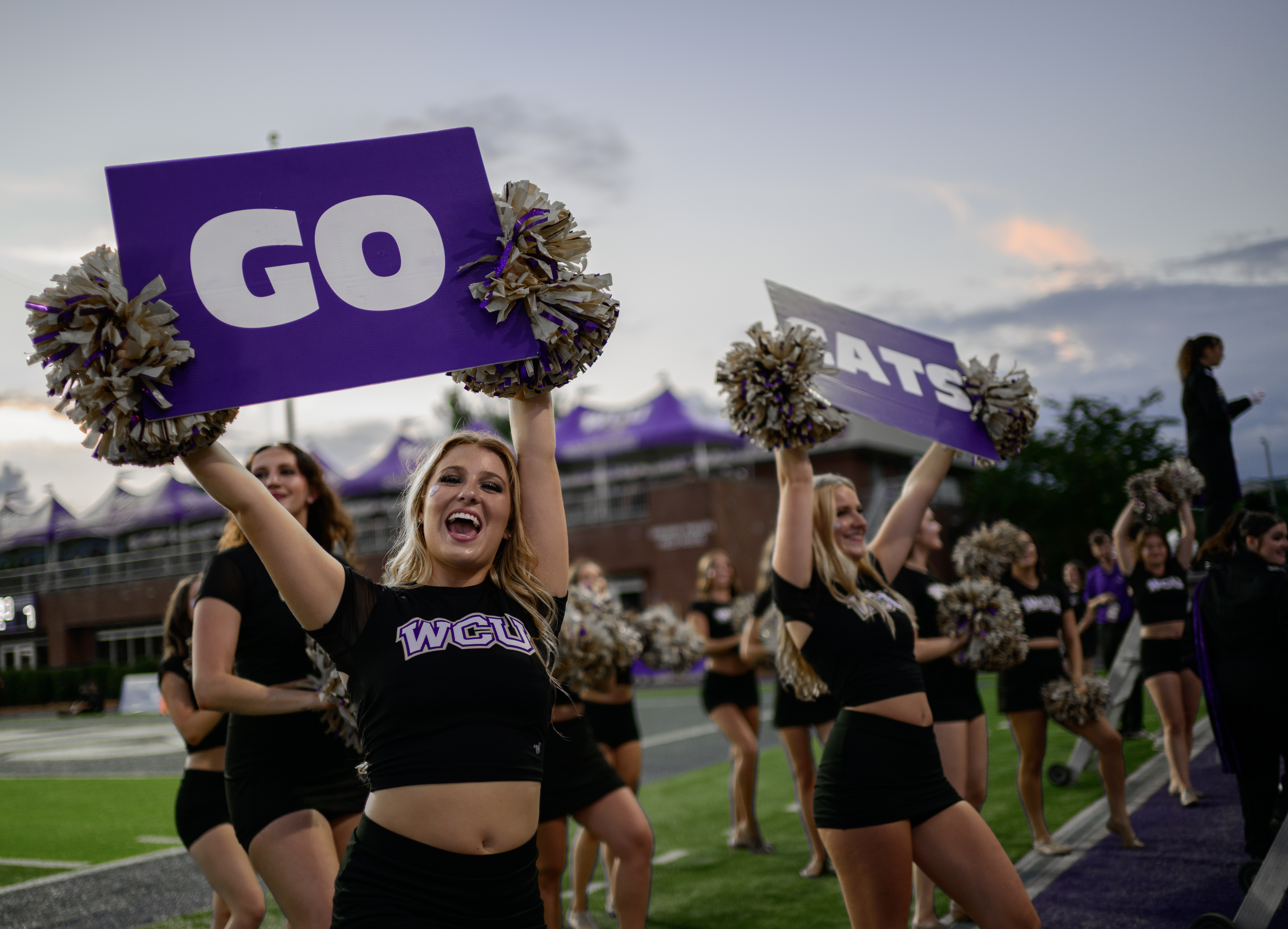 WCU Dance Team at Football Game