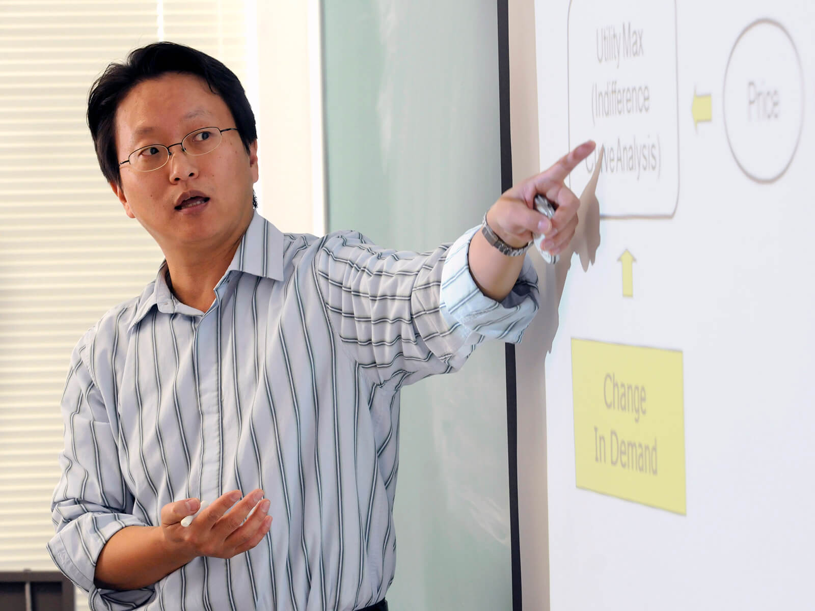 Econ Professor teaching