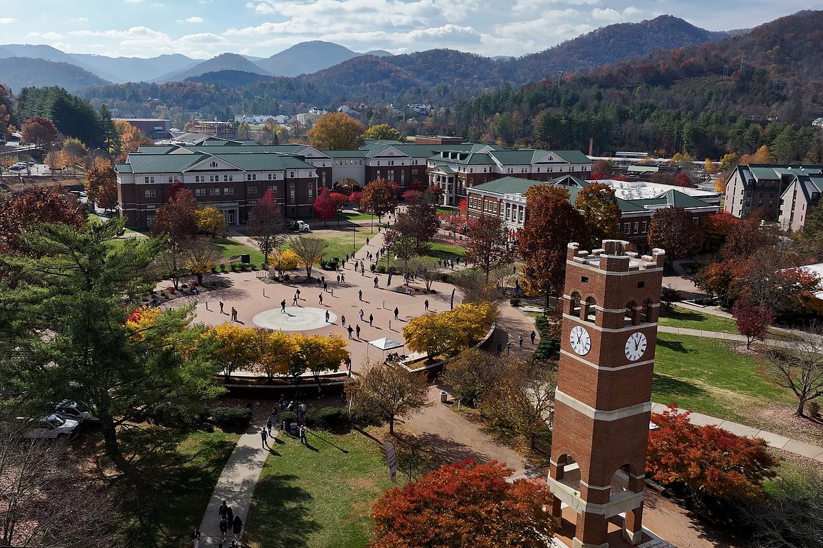 Aerial view of campus