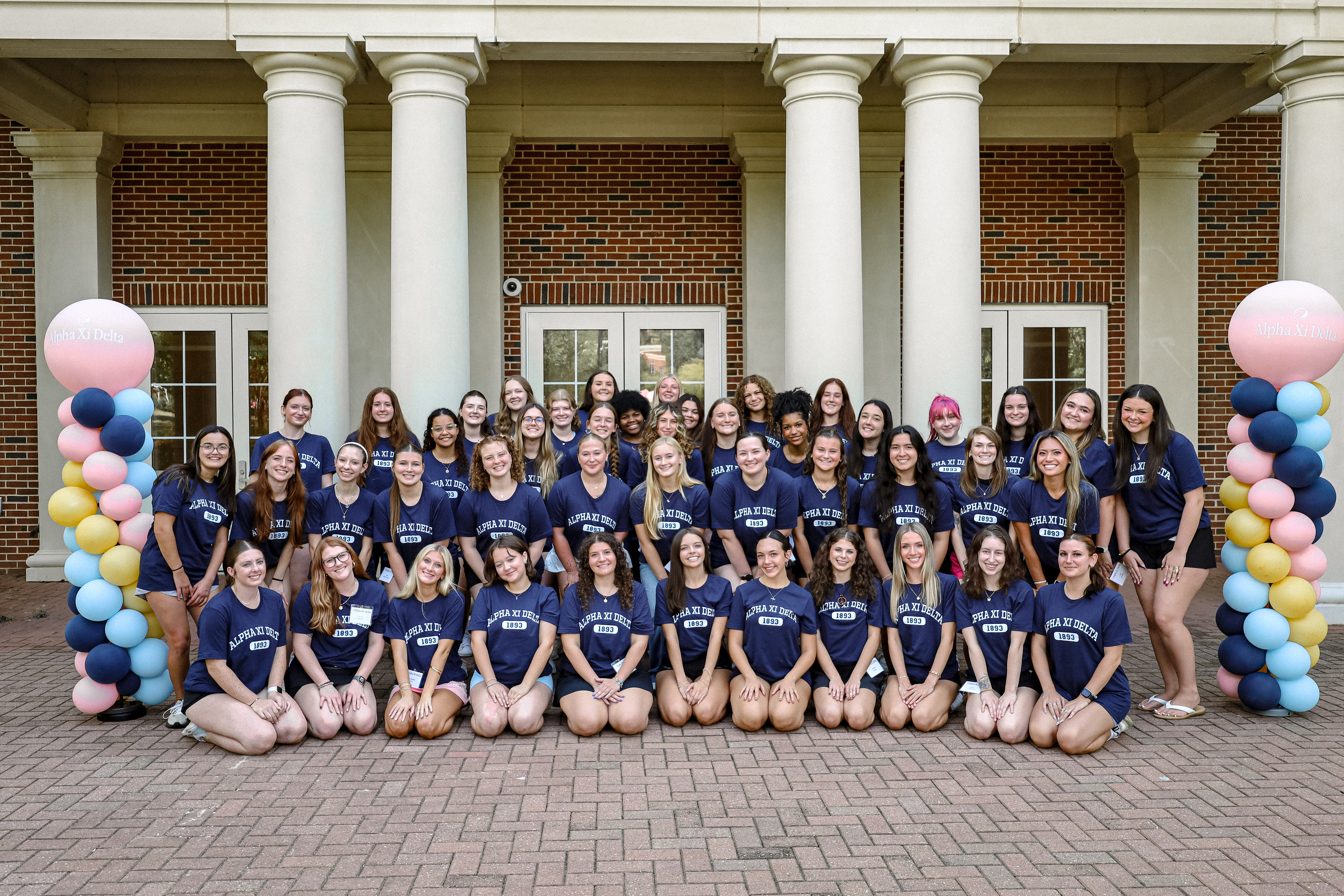 Alpha Xi Delta members at Western Carolina University.