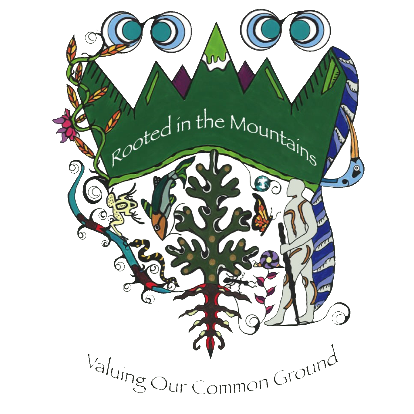 Rooted in the mountains logo